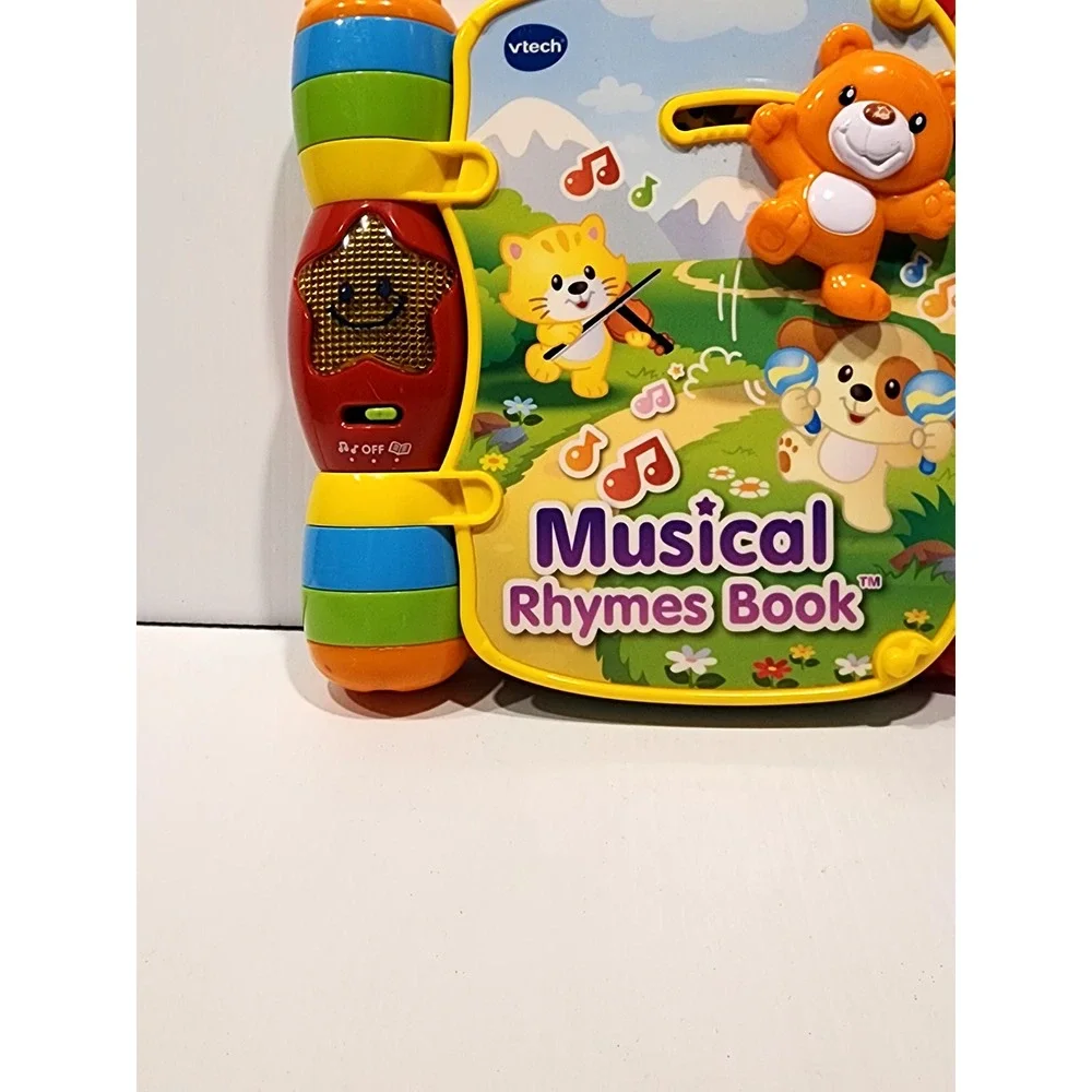 VTech Musical Rhymes Book 40+ Songs, Melodies Sounds & Phrases 6-36 Mo.